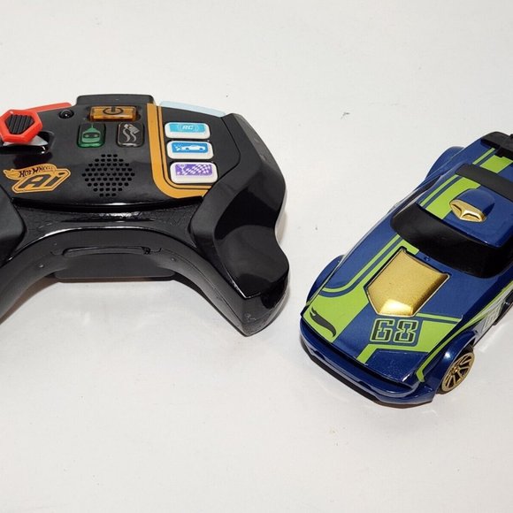 Hot Wheels AI Racing RC Car and Remote Set Blue - Picture 1 of 12